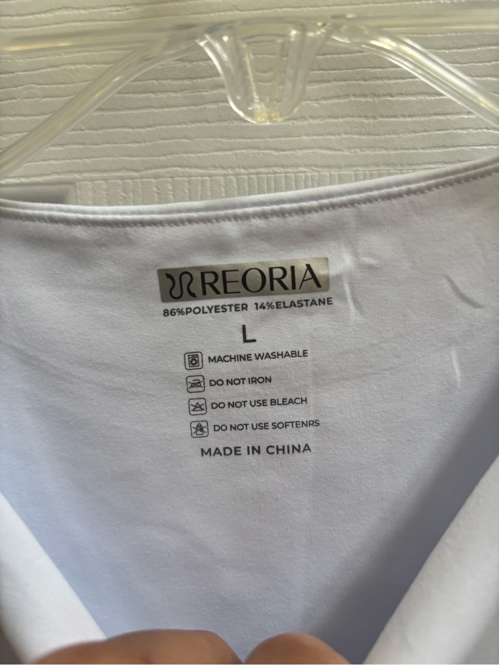 REORIA Women's White Sleeveless Halter Neck Bodysuit, Size L, NWT - Picture 3 of 6